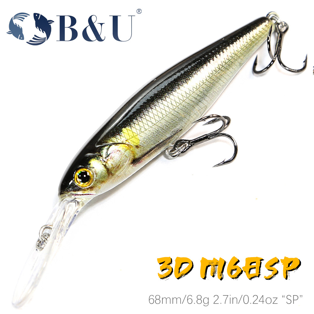 B&U 68mm Stampa 3D Shad Sospes - Fishing Lure Spinnerbait recensione e prezzo