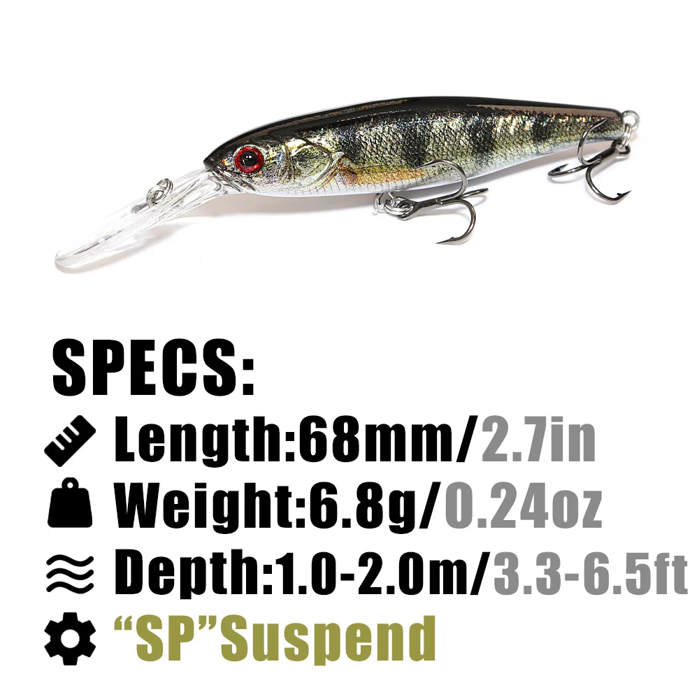 B&U 68mm Stampa 3D Shad Sospes - Fishing Lure Spinnerbait recensione e prezzo
