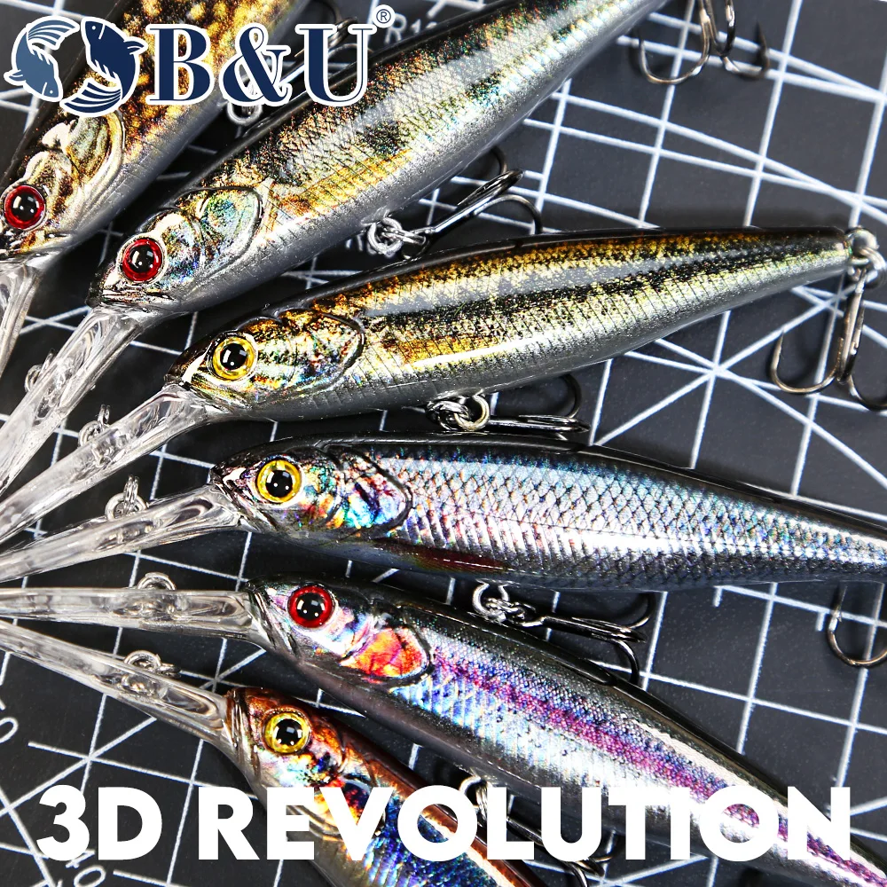 B&U 68mm Stampa 3D Shad Sospes - Fishing Lure Spinnerbait recensione e prezzo